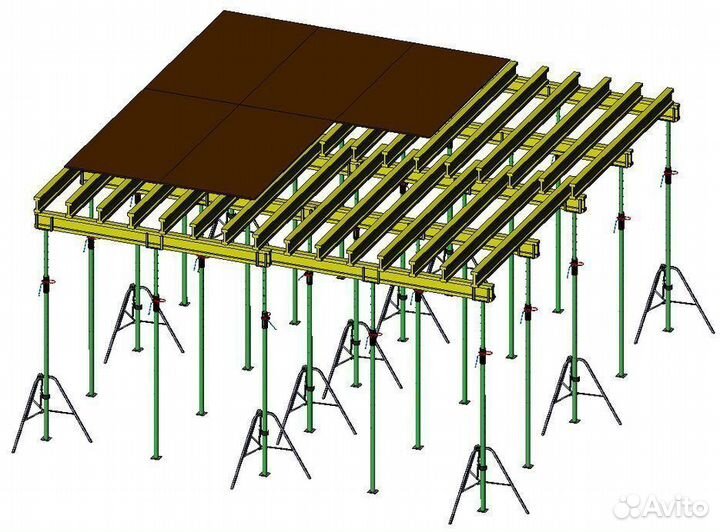 Опалубка перекрытия Стойка телескопическая