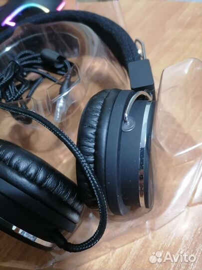 Наушники проводные с микрофоном, нов.торг