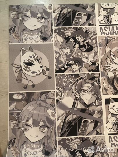 Плакаты аниме из обоев