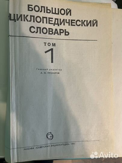 Большой энциклопедический словарь 2 тома