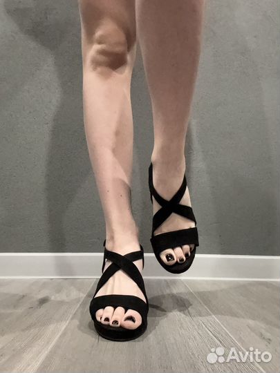 Босоножки женские 37 размер черные