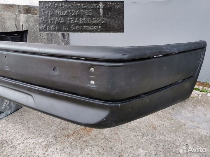 Задний бампер AMG на седан Mercedes W124 рестайл