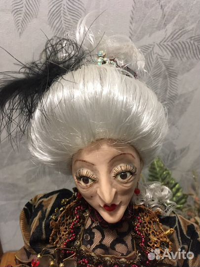 Авторская будуарная кукла коллекционная ручной раб