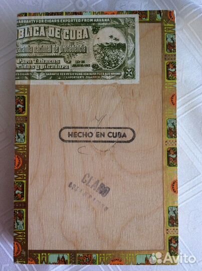 Коробка от Кубинских сигар