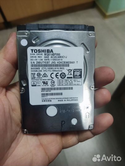 Toshiba MQ01ABF050 500Гб