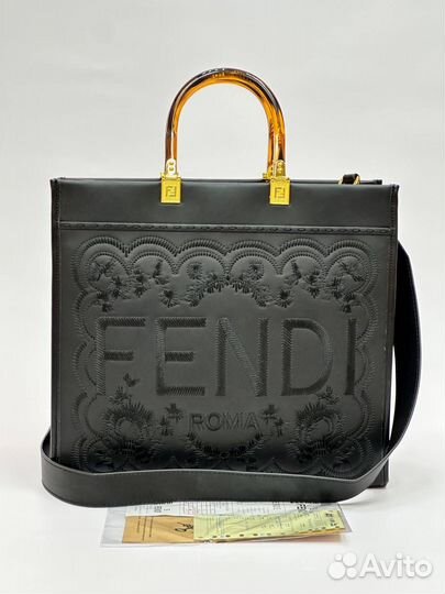 Сумка fendi натуральная кожа