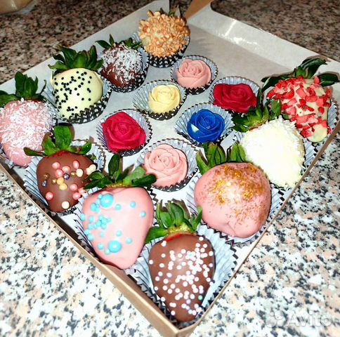 Букет клубника в шоколаде 2 часа