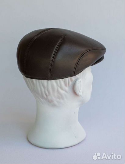 Мужская кепка кожа новая
