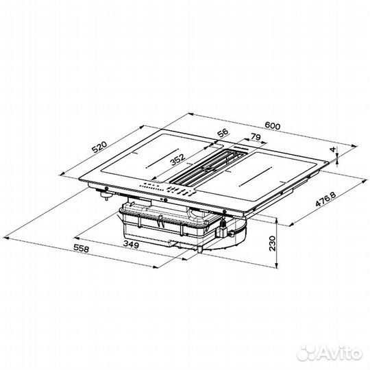 Варочная панель Faber galil smart BK F600+KIT LL