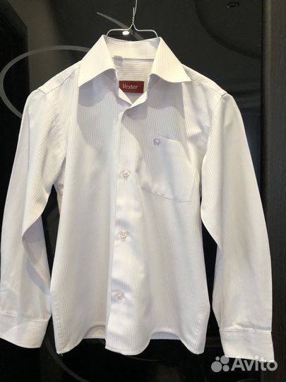 Рубашка белая 122-128