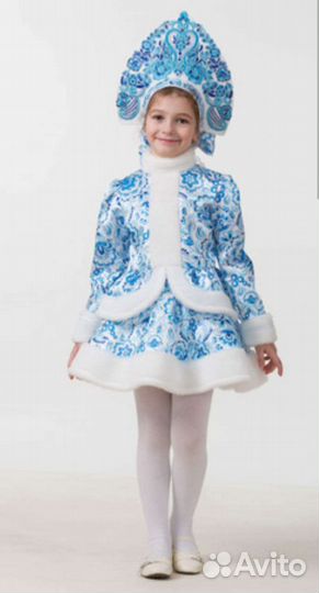 Костюм снегурочки для девочки 134