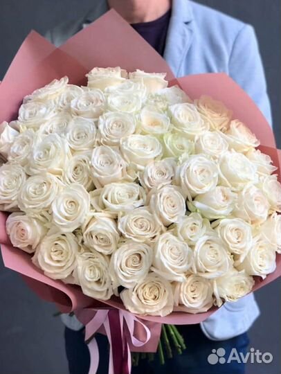 Букет роз 51 25 15 доставкой