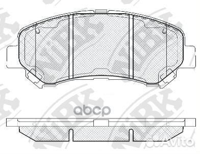 Колодки тормозные дисковые передние PN2801 NiBK