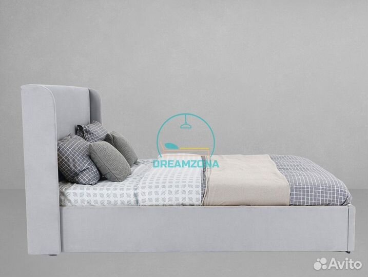 Кровать Нэнси с мягким изголовьем под заказ