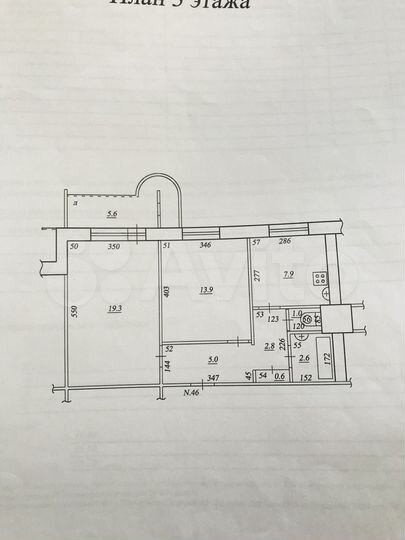 2-к. квартира, 55,9 м², 3/9 эт.