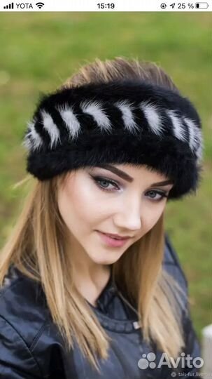 Повязка чалма из норки