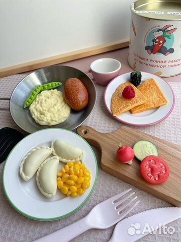 Игрушечная еда продукты из полимерной глины