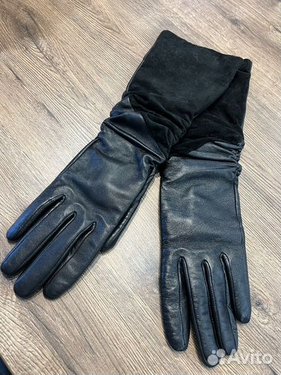 Перчатки женские кожаные новые