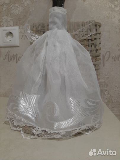 Украшение для свадебного шампанского