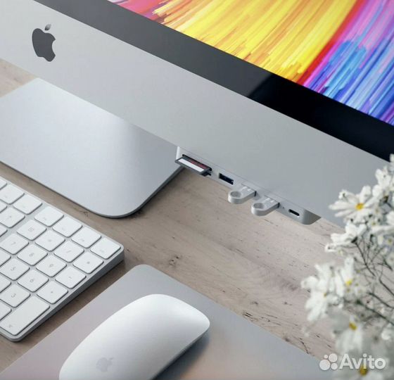 USB-концентратор Satechi Aluminum Type-C Clamp Hub