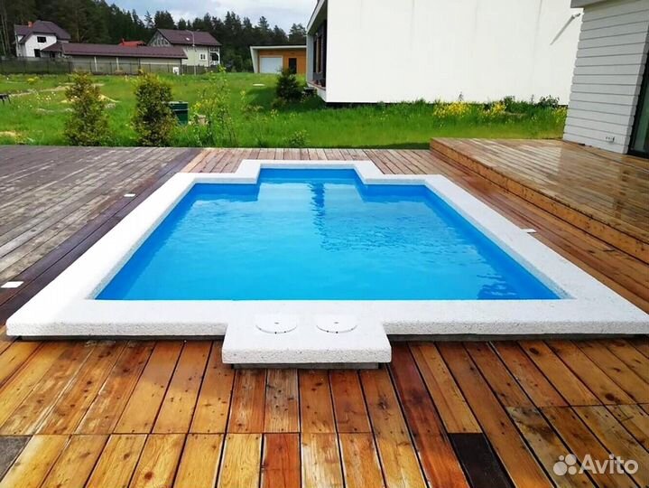 Бассейн 4x3 полипропиленовый