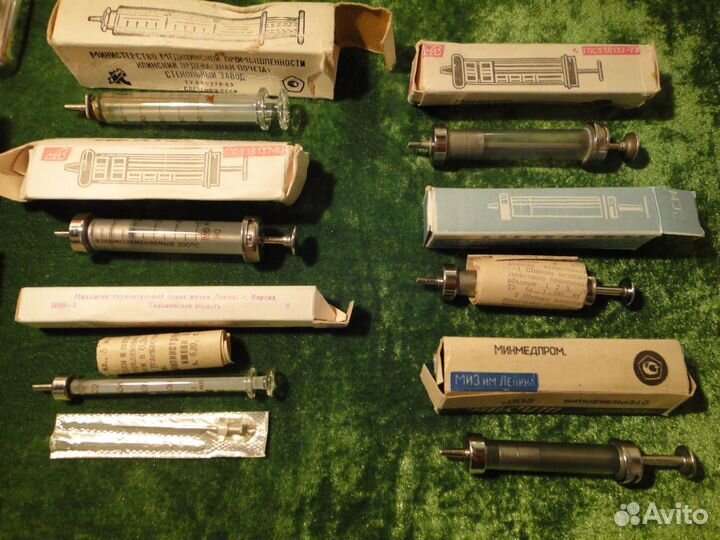 Шприц Многоразовый Стеклянный Стерилизатор СССР