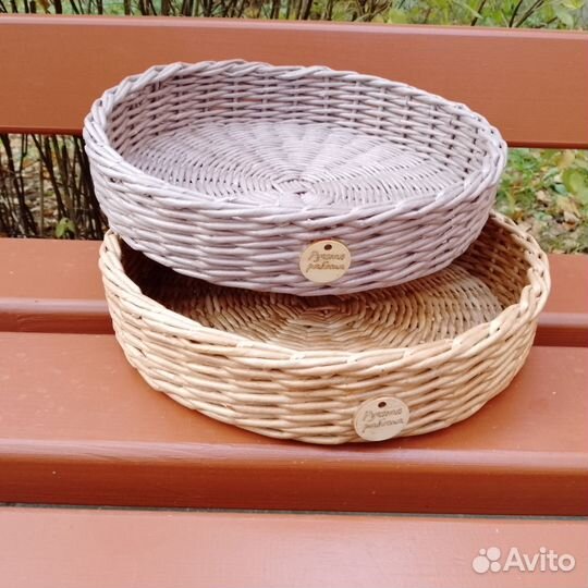 Плетеный поднос