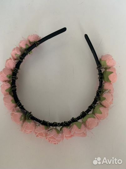 Ободок с цветами