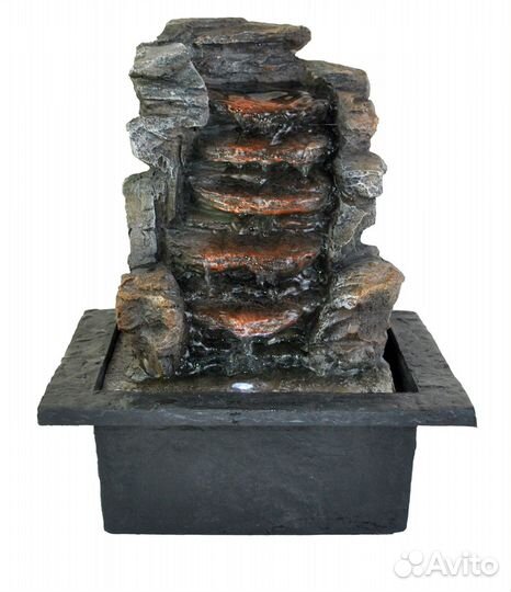 Декоративный фонтанчик с подсветкой Камнепад 19x26