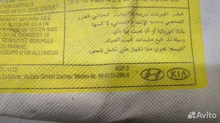 Подушка безопасности в сиденье Hyundai Veloster 2011, 2012