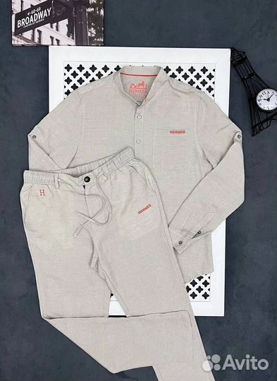 Костюм льняное мужской hermes