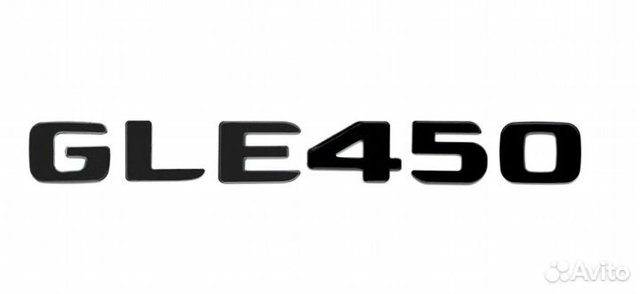 Комплект: шильдик Mercedes GLE450 + AMG черный