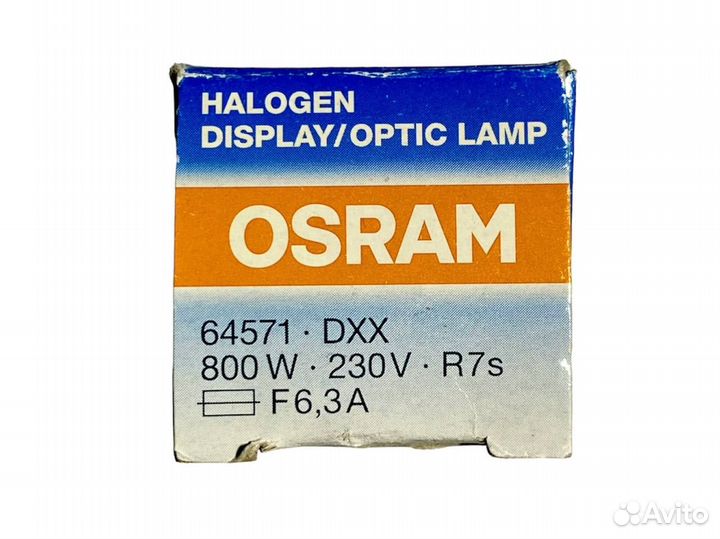 Optic Lamp Osram 64571 800W 230V R7s F6,3A