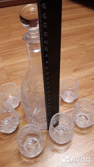 Штоф хрустальный с рюмками