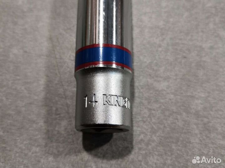 Головка торцевая глубокая 6-гр. 3/8 14мм king tony