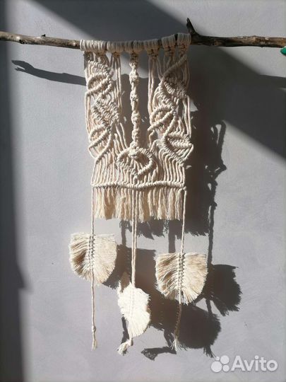 Настенное панно макраме хлопок