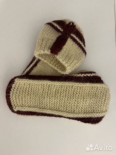 Носки тапочки вязаные ручной работы
