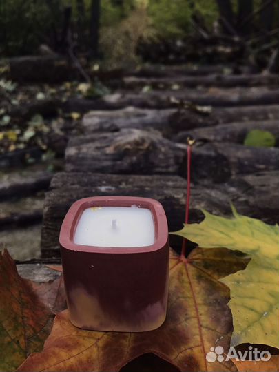 Ароматическая свеча ручной работы