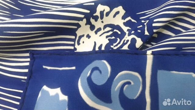 Платок, шелк, 90х90см