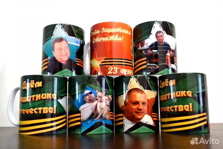 Печать на кружках, бокалах, термосах и пр