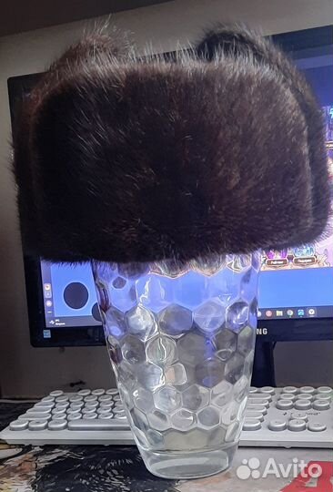 Шапка ушанка норка