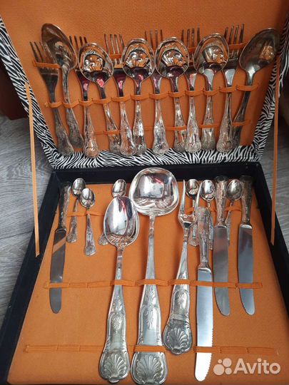 Набор столовых приборов посеребрение Германия