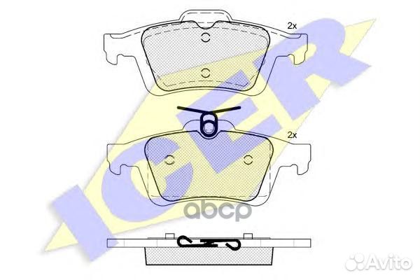 181744 колодки дисковые задние Mazda 5 1.8i-2