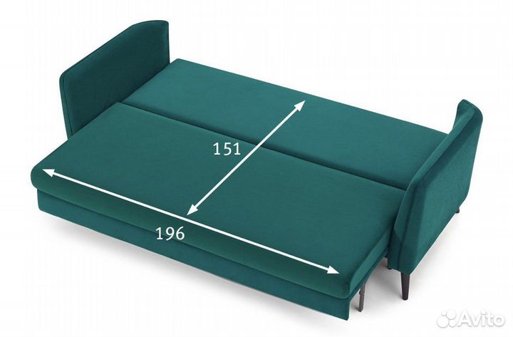 Диван прямой раскладной бу