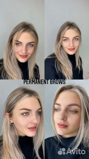 Пудровое напыление бровей/перманентный макияж