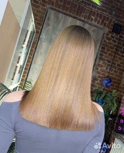 Кератиновое выпрямление