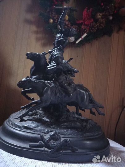 Скульптура Джигитовка лезгин Лансере большая