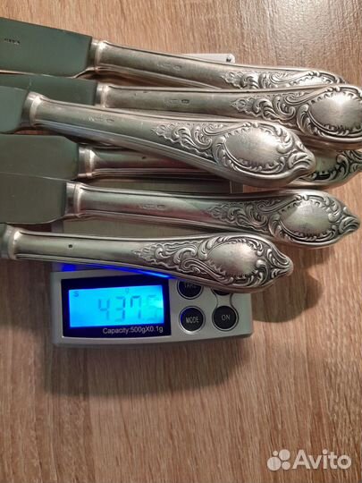 Ножи столовые серебро 875 проба