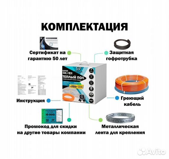 Теплый поли 375 вт / 26,8 П.М