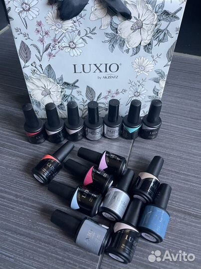 Luxio оригинал, новый гель, Fedua лак, топ, база